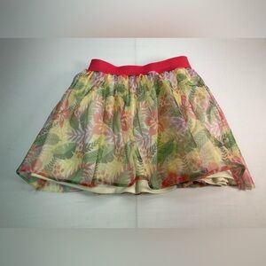 Disney Princess 3T Moana Floral Print Toddler Girls Elastic Waist Tulle Skirt